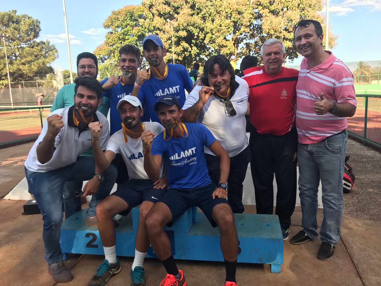 Os atletas campeões do tênis